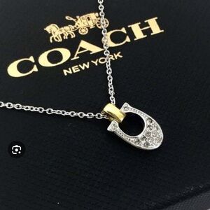 Coach Silver and Gold Pendant Necklace - NWT